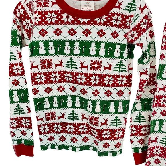 Hanna Andersson Fair Isle Holiday Pajama Set Unisex Kids 160 / 14 - Picture 3 of 10